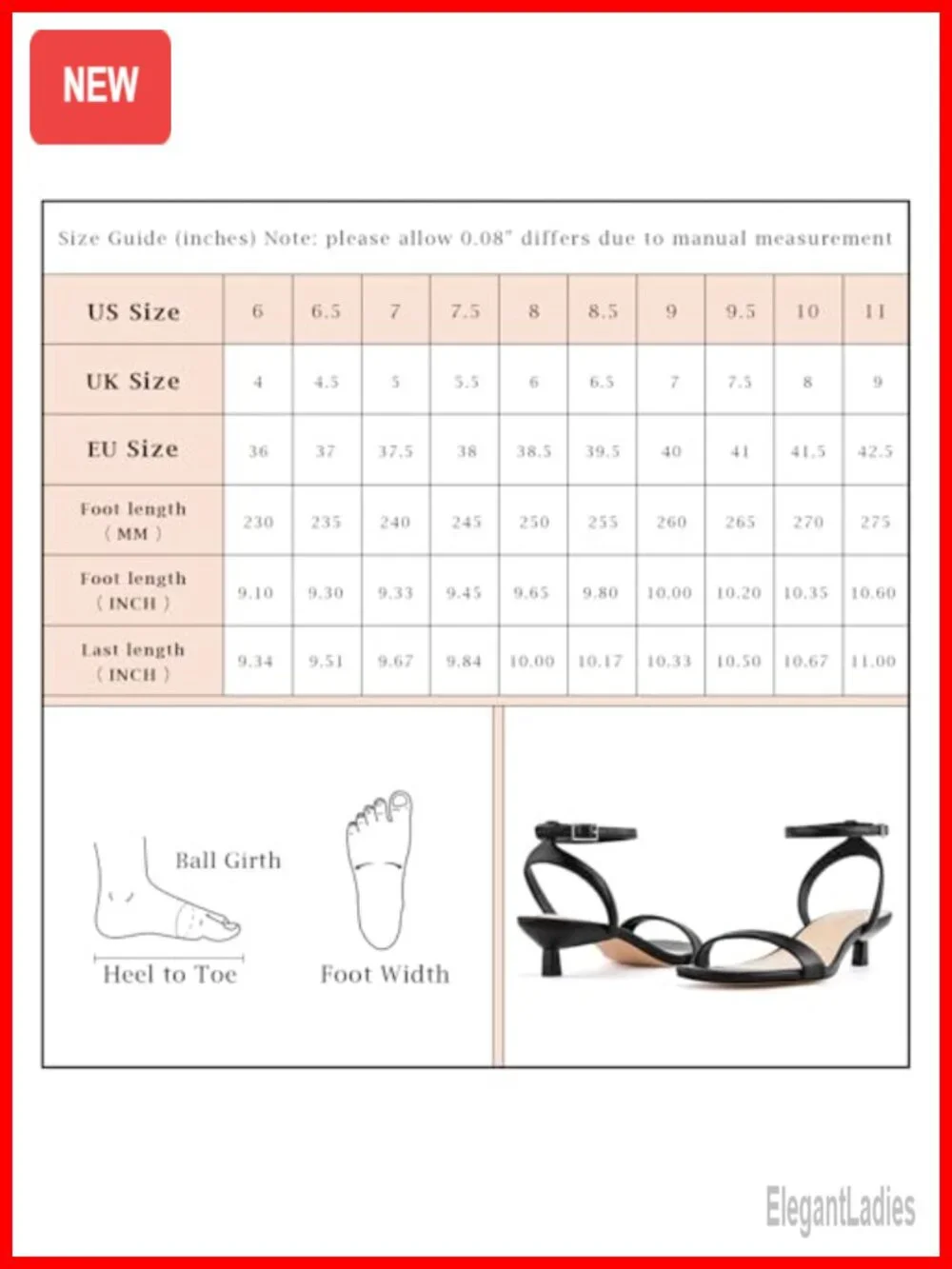Kitten Heel Sandals Faux Leather Ankle Strap Open Toe Low Heel